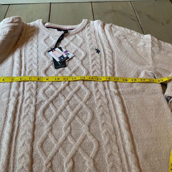 U.S. Polo Assn.Crew Neck Sweater XXL pink/silver - Picture 14 of 15